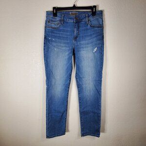 Kut From The Kloth Womans Size 6 Jeans Distressed Skinny Fit Blue Womens Jeans